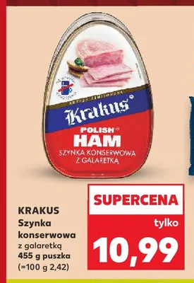 Szynka konserwowa z galaretką Krakus promocja w Kaufland