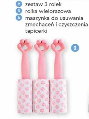 Akcesoria do czyszczenia tkanin zestaw 3 rolek promocja w Biedronka