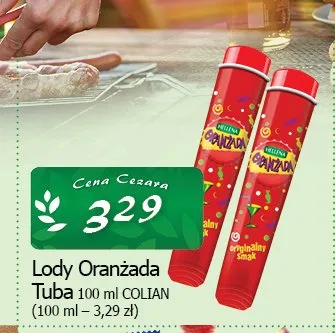 Lody Oranżada Tuba Hellena promocja w CEZAR Delikatesy