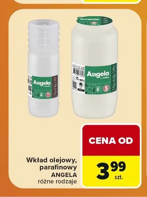 Wkład olejowy Angela promocja w Carrefour Market