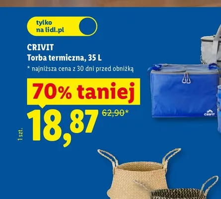 Torba termiczna 35 l CRIVIT promocja w Lidl