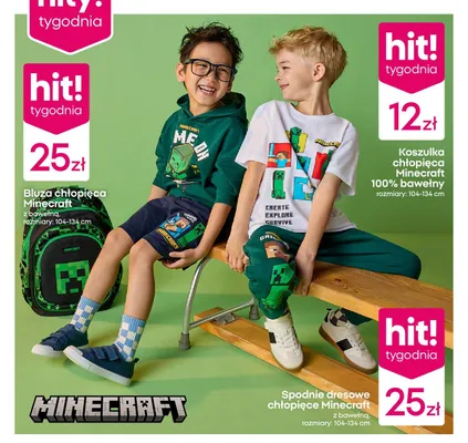 Koszulka chłopięca Minecraft promocja w Pepco