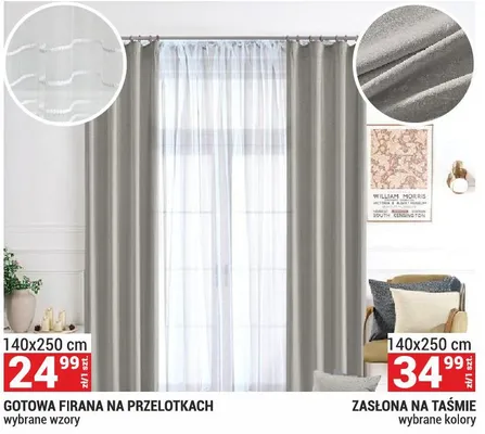 Zasłona na taśmie promocja w Merkury Market