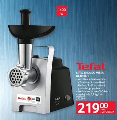 Maszynka do mięsa NE108831 Tefal 272199 promocja w Selgros