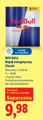 Napój energetyczny Classic 2-pak promocja w Lidl