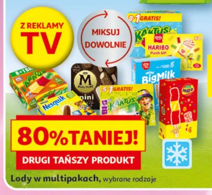 Lody Nesquik w multipakach promocja w Auchan