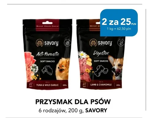 Przysmak dla psów Savory Digestion Lamb & Chamomile promocja w Aquael zoo