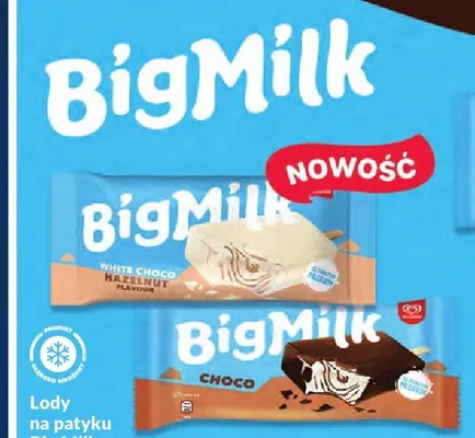 Lody na patyku Big Milk White Choco Hazelnut promocja w Makro
