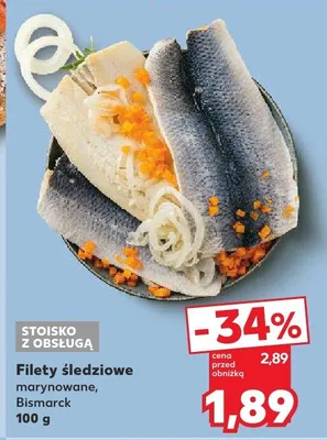 Filety śledziowe marynowane, Bismarck promocja w Kaufland