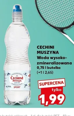 Woda wysokozmineralizowana Cechini Muszyna promocja w Kaufland