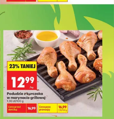 Podudzie z kurczaka w marynacie grillowej promocja w Biedronka