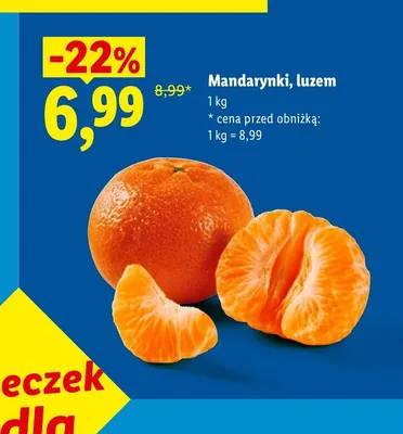 Mandarynki luzem promocja w Lidl