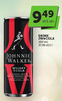 Drink Johnnie Walker Whisky & Cola promocja w Euro Sklep