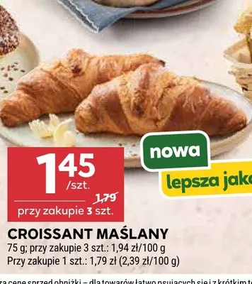 Croissant maślany promocja w Stokrotka