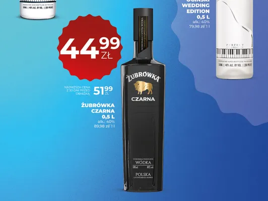 Wódka Żubrówka Czarna promocja w Duży Ben