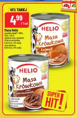 Masa krówkowa kajmak Helio promocja w POLOmarket