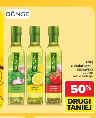 Olej z dodatkami Kujawski cytryna bazylia promocja w Carrefour