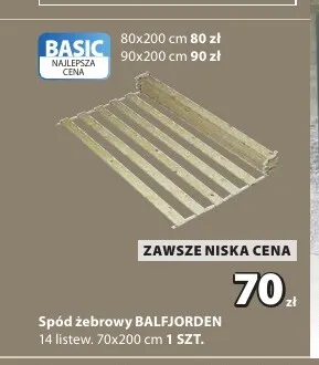 Spód żebrowy BALFJORDEN promocja w Jysk