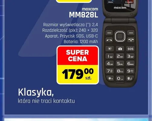 Telefon komórkowy MM828 l Maxcom promocja w Carrefour