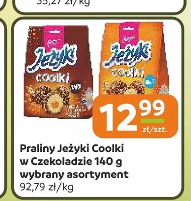 Praliny Jeżyki Coolki w Czekoladzie 140g promocja w Społem Częstochowa