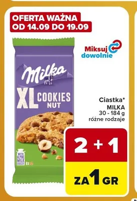 Ciastka Milka promocja w Carrefour Express