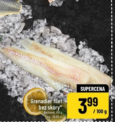 Grenadier filet bez skóry promocja w POLOmarket