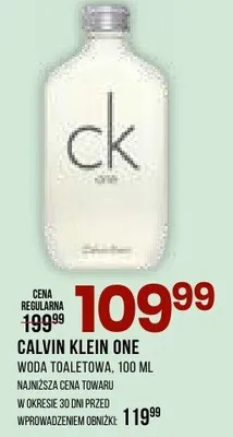 Woda toaletowa Calvin Klein One promocja w Drogerie Natura