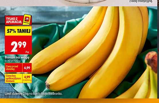 Banan na wagę promocja w Biedronka