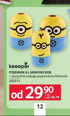 Pojemnik keeeper Minions Bob 6 l promocja w Selgros