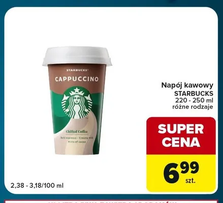 Napój kawowy Starbucks promocja w Globi