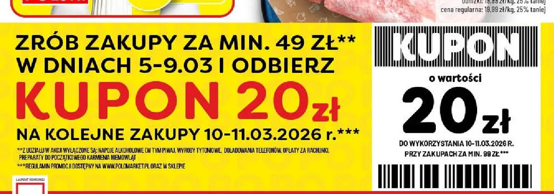 Schab wieprzowy extra bez kości promocja w POLOmarket