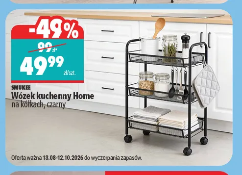 Wózek kuchenny Home Smukee promocja w Biedronka Home