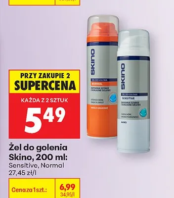 Żel do golenia Sensitive promocja w Biedronka