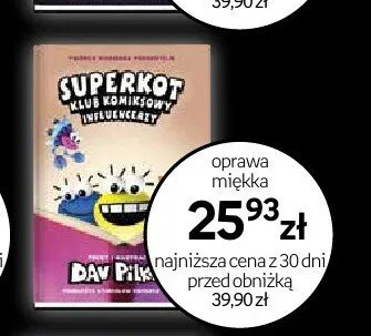 Książka Superkot Klub Komiksowy Influencerzy oprawa miękka promocja w Empik