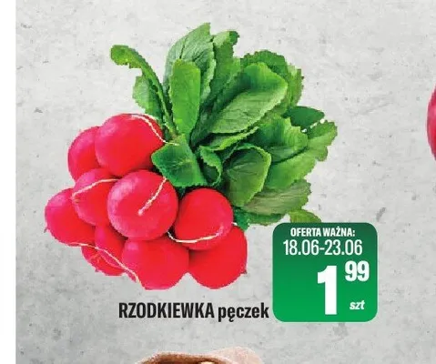 Rzodkiewka pęczek promocja w Tomi Markt