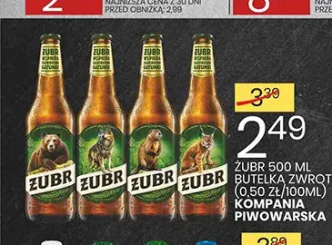 Piwo Żubr promocja w Wafelek