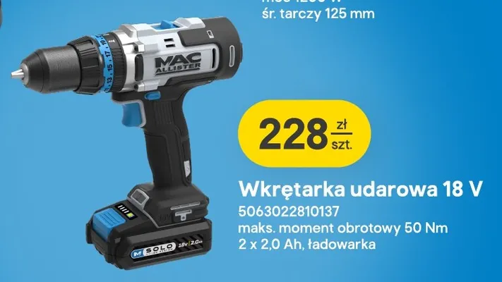 Wkrętarka udarowa Mac Allister promocja w Castorama