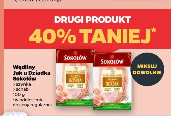 Szynka Jak u Dziadka Sokołów promocja w Netto