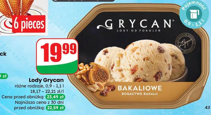 Lody bakaliowe bogactwo bakalii różne rodzaje promocja w Dino