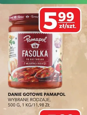 Fasolka po bretońsku z wędzoną kiełbasą Pamapol promocja w Top Market