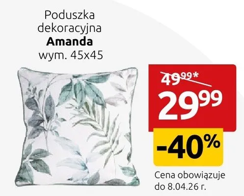 Poduszka dekoracyjna Amanda promocja w Black Red White