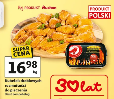 Kubełek drobiowych różności do pieczenia promocja w Auchan