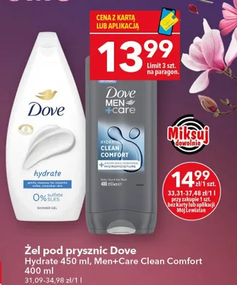 Żel pod prysznic Hydrate 450ml promocja w LEWIATAN