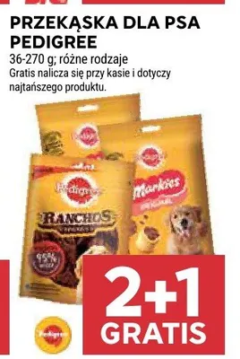 Przekąska dla psa Pedigree promocja w Stokrotka