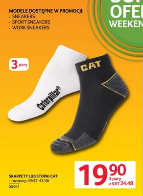 Skarpety CAT 3-pak promocja w Selgros