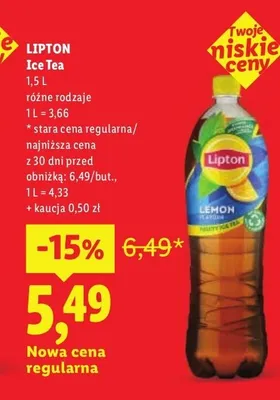 Ice Tea Lipton promocja w Lidl