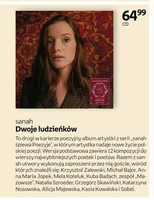 Płyta CD sanah Dwoje ludzieńków promocja w Empik
