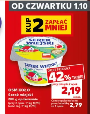 Serek wiejski OSM Koło promocja w Kaufland