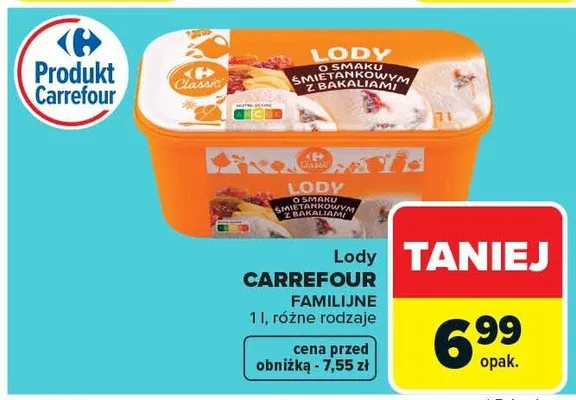 Lody carrefour familijne promocja w Carrefour Market