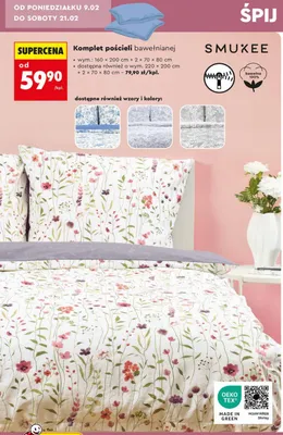 Komplet pościeli bawełnianej promocja w Biedronka